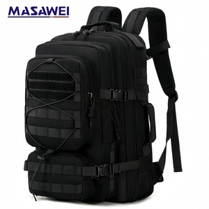 Masawei Tactical <b>Backpack</b> Large Capacity <b>Black</b> Outdoor Sports <b>Backpack</b> Unisex Travel Cycling Bag - Product Image 1