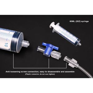 RIDERACE Outil d'injection d'injecteur de scellant de pneu sans chambre à air pour vélo Schrader Presta Valve Core Removal Tool Seringue Rubber Hose <span class=keywords><strong>Kit</strong></span> - Product Image 5