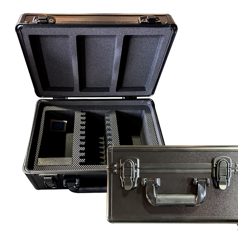 Estuche para tarjetas de 3 ranuras con cerradura resistente y tapa transparente