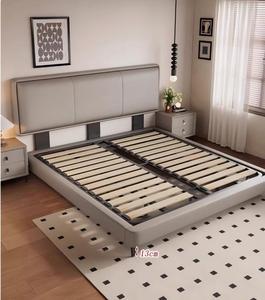Lit moderne de luxe <span class=keywords><strong>pour</strong></span> chambre à coucher, confortable, rembourré en cuir, haute qualité, taille Queen/King - Product Image 2