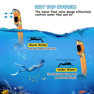 XIALE Premium tüplü dalış maskesi optimum sualtı görüş anti-sis özelliği için kristal berraklıkta cam lensler maksimum konfor - Product Image 3