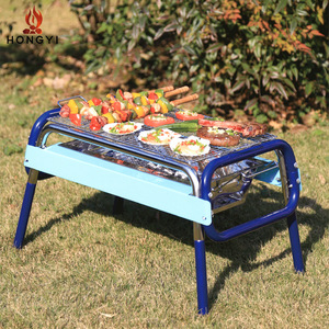 Barbecue portable au charbon de bois Hongyi 71x43x71.5cm, pliable, avec support latéral pour pique-nique - Product Image 5