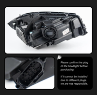Ensemble de phares LED, phare avant LED pour Mercedes-Benz Classe A W176 A180 A200 A45 2013-2018, 6500K