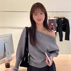 Top in maglia da <span class=keywords><strong>donna</strong></span> autunno e inverno con maniche a lanterna morbide a spalla, alla moda e diversificato, può essere indossato da solo - Product Image 5