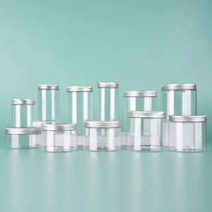 Hộp nhựa PET cấp thực phẩm 50g 100g 150g 200g, lọ nhựa trong suốt có nắp nhôm - Product Image 1