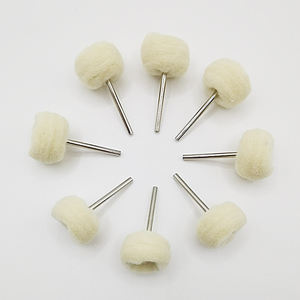 Roues de polissage en <span class=keywords><strong>feutre</strong></span> de laine de 3 mm, <span class=keywords><strong>brosse</strong></span> à polir le métal, accessoires pour outils rotatifs, mini tête de meulage en laine - Product Image 3