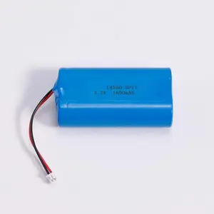 Ustom-batería recargable de iones de litio, paquete de 3,7 V 7,4 V 800mAh 1600mAh 2400mAh 3200mAh 14500 1s2p 2s2p