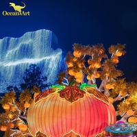Lanternes décoratives pour espaces publics, spectacles lumineux pour parcs à thème