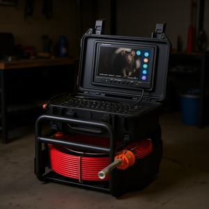 <b>Self</b> <b>Leveling</b> Sewer Drain Camera 165 Ft 9 In LCD Display RF Car Inspection <b>Tool</b> - Product Image 2