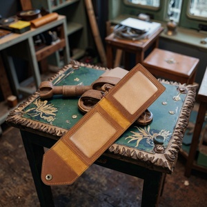 Boshiho Customized Vintage Mini Leather Wallet Portable Card Case for Driver's License & ATM <b>ID</b> Slim Polyester Card <b>Holder</b> - Product Image 3