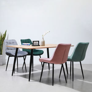 <span class=keywords><strong>Chaise</strong></span> <span class=keywords><strong>scandinave</strong></span> de luxe en <span class=keywords><strong>tissu</strong></span> d'ameublement, chaises de salle à manger en daim, chaises de loisirs modernes en <span class=keywords><strong>tissu</strong></span> froissé, capitonnées, velours français Navi - Product Image 5