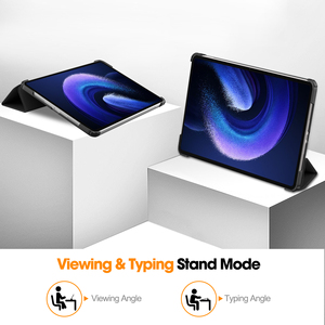Trường hợp đối với <span class=keywords><strong>Xiaomi</strong></span> Pad 6 Pro/Pad 6 11 "2023 siêu mỏng PU da đứng cứng trở lại Vỏ bảo vệ thông minh Bìa trường hợp - Product Image 3