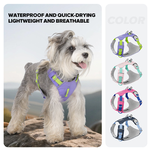Nuevo diseño reflectante para perros, correa de poliéster para caminar al aire libre, correa para perros y gatos diseñada para evitar el arnés para perros de Escape - Product Image 2