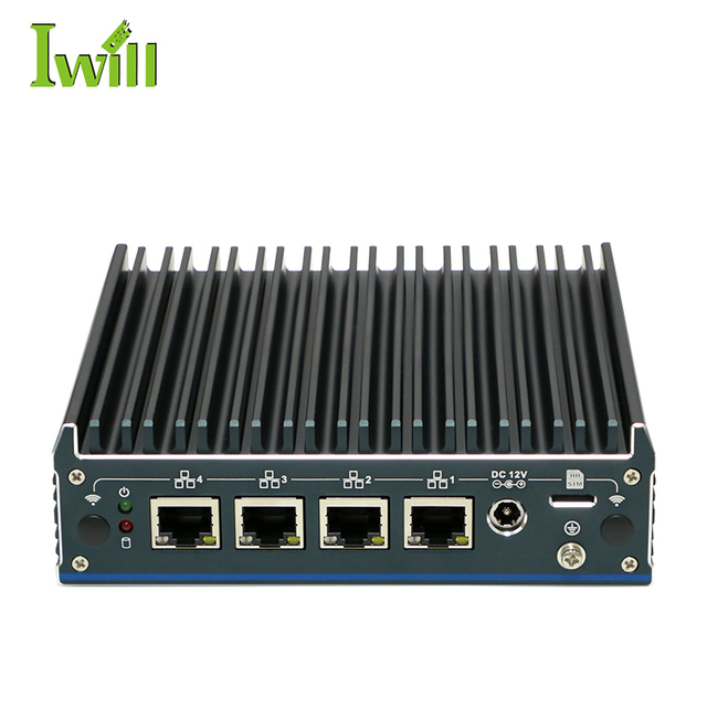Fanless Firewall Router PfSense Opnsense 4x2.5G Nics J6412 Firewall VPN PC Support WiFi