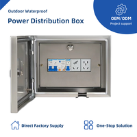 Armoire de protection industrielle en acier inoxydable pour station de recharge extérieure et appareillage électrique de chantier