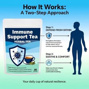 Té Herbal para el Apoyo Inmunológico OEM, Mezcla de Neem, Clavo, Graviola y Houttuynia, Refuerzo Inmunológico Natural, Caja de 20 Bolsitas de Té - Product Image 4