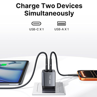 Adaptador de Pared de Carga Rápida Remax 35W 45W 67W GaN, Conectores USB-A y USB-C de Doble Puerto, Bloque de Carga Compacto con Enchufe Plegable