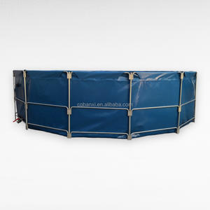 Vente chaude, réservoir de poissons d'extérieur portable de grande taille, durable, en PVC + tube galvanisé, certifié CE, pour l'élevage de tilapias, marque BANCY - Product Image 4