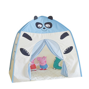 Vente directe d'usine de tentes pour enfants de haute qualité avec visages d'animaux mignons et rideaux pour la chambre des tout-petits et l'espace de jeu - Product Image 2