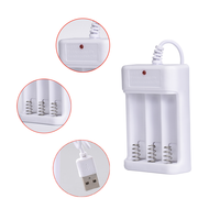 Pengisi Daya Baterai NiCd USB 3 Slot Grosir 1.2V Universal AA AAA untuk Mainan Remote Control