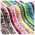 SOJI Factory Direct Sale 6mm mix color soft loose clay spacer beads polymer clay beads for jewelry making DIY Crafts
