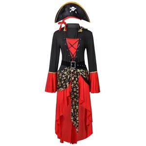 Costume de pirate des Caraïbes pour <span class=keywords><strong>femme</strong></span> Purim, costume de cosplay d'Halloween, tenue gothique médiévale, robe de soirée, tenue de performance en polyester - Product Image 5