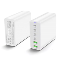 Chargeur rapide HNT ODM/OEM 100W GaN PD & QC 2A+4C multi-ports universel pour iPhone 17 16 15, ignifuge
