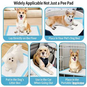 Tapis absorbant pour urine de chien, éliminateur d'odeurs pour animaux de compagnie, tapis absorbant jetable pour couches pour chiots - Product Image 6