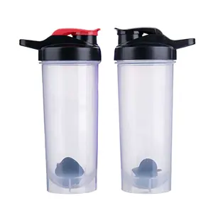 Eco friendly food grade BPA free plastic shaker bottle sport drinking bottle gym water bottles