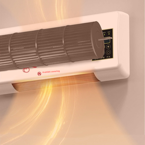 Remote Control PTC Fan <strong>Heater</strong> Adjustable Thermostat Temperature Controller Wall-Mounted <strong>Portable</strong> <strong>Battery</strong> Powered Overheat - Product Image 4