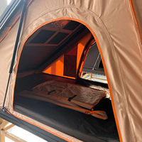 Tente de toit triangulaire pour 4 personnes, en aluminium nid d'abeille, ouverture rapide, 4 saisons, pour 4x4, Dachzelt