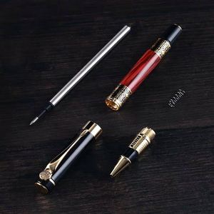 Bolígrafo Metálico Estilo Chino, Bolígrafo de Tinta Neutra, Diseño Hueco de Alta Gama, Juego de Bolígrafos en Caja para Regalo Empresarial o Publicitario - Product Image 2