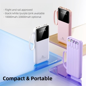 Bán buôn Công suất thực 6000mAh 10000mAh 20000mAh điện thoại di động với LED hiển thị kỹ thuật số siêu mỏng xách tay với 4 dòng dữ liệu - Product Image 6