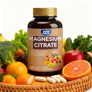 Capsule di Citrato di Magnesio OEM per Adulti, Integratore di Zinco e Glicina per Ossa, Cuore, Articolazioni e Supporto Immunitario, 60 Capsule, Supporto Energetico - Product Image 3