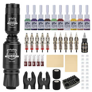 Ghostaxe Rocket Tattoo Machine <span class=keywords><strong>Kit</strong></span> <span class=keywords><strong>complet</strong></span> de <span class=keywords><strong>tatouage</strong></span> sans fil pour débutants avec encres Tattoo Pen Machine <span class=keywords><strong>Kit</strong></span> - Product Image 2