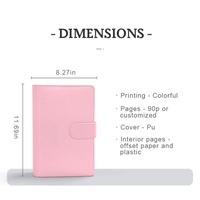 Cuadernos Personalizables, Diario, Agenda, Cubierta Personalizada con Logotipo, Anillas Metálicas de 3 Anillas, Carpetas de Hojas Sueltas, Cuaderno de Cuero PU