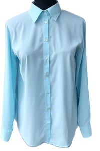 Blusa donna donna donna donna 31 camicia in poliestere manica lunga ricamata made in Italy abbigliamento dalla tradizione italiana - Product Image 2