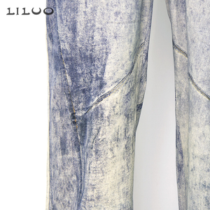 <strong>Custom</strong> Private <strong>Labeling</strong> <strong>Jeans</strong> Pant Men Men's Clothing Pants Trousers Laser Print All Over <strong>Jeans</strong> - Product Image 4