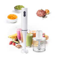Mixeur plongeant multifonctionnel KitchenAid Professional à moteur CC, mixeur électrique portatif avec récipient en plastique pour usage domestique
