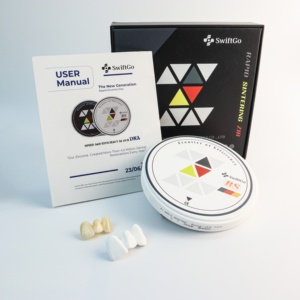 Blocco di Zirconia Multistrato Vsmile HappyZir SwiftGo 98mm per Laboratorio Odontoiatrico, Sistema Aperto, Sinterizzazione Rapida, Sfumature Graduali <span class=keywords><strong>CAD</strong></span> - Product Image 2