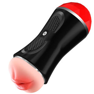 Mannen Auto-Verwarming Stuwende Seksspeeltje Realistische Orale Seks Simulator 10 Vibrerende Modi Handsfree Mannelijke Vliegtuig Cup Vagina - Product Image 1