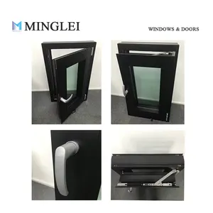 Minglei European Standard Thermal Break Aluminium Triple Pane Windows Triple Glazed Windows