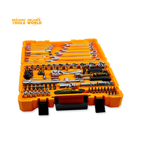 Ensemble d'outils à douilles DINGQI de 114 pièces |   Kit de clés à cliquet robustes et de clés mixtes avec embouts de tournevis |   Réparation automobile