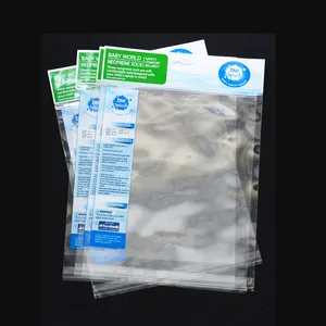 Hoyo Self Adhesive Clear Custom ized BOPP Bedruckte Taschen Kunststoff Opp Head Bag Header Card Packing Bag