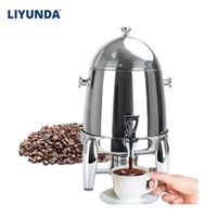 Liyunda Commerciële Koffie- en Fruitdrankdispenser RVS Draagbaar 12L Capaciteit Voedselveilige Elektrische Koeling