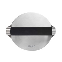 Presse à hamburgers MAKO en acier inoxydable robuste - Antiadhésif, compatible lave-vaisselle