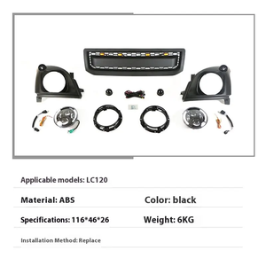 Kits de conversión de kit de carrocería de actualización de rejilla Compatible con red de faro para <span class=keywords><strong>Land</strong></span> <span class=keywords><strong>Cruiser</strong></span> Prado LC120 FJ120 2003-2009 - Product Image 4