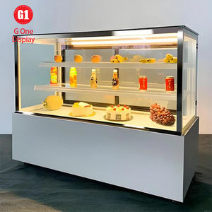 Mostrador de Panadería de Estilo Europeo con Estantes de Exhibición de Madera, Mostrador Comercial con Vidrio para Barra de Pan - Product Image 5