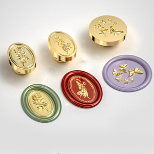 Oem/ODM tùy chỉnh sáp con dấu logo tròn vuông 25mm 30mm 35mm sáp con dấu tem - Product Image 5