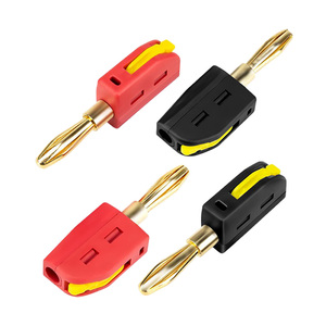 Terminal de conector banana de cobre de conexión rápida de 32A y 4mm, Conector de altavoz de alto rendimiento - Product Image 4